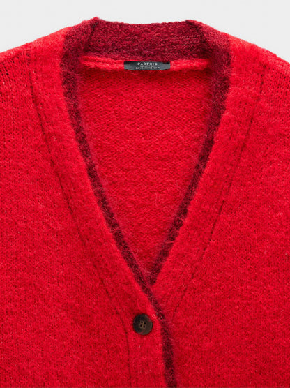 Knit Cardigan With Contrast Edges