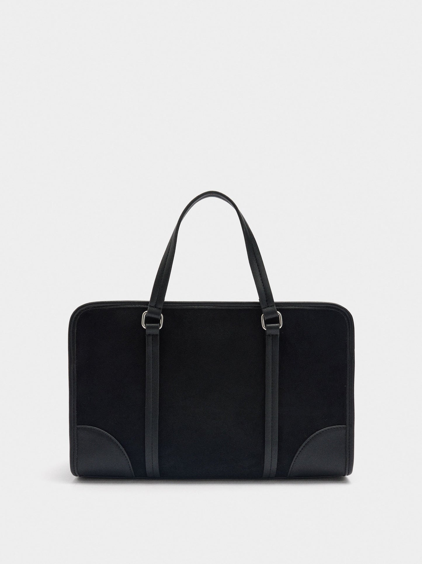 Tote Bag With Leather Effect And Shoulder Strap