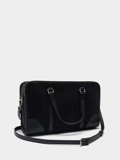 Tote Bag With Leather Effect And Shoulder Strap