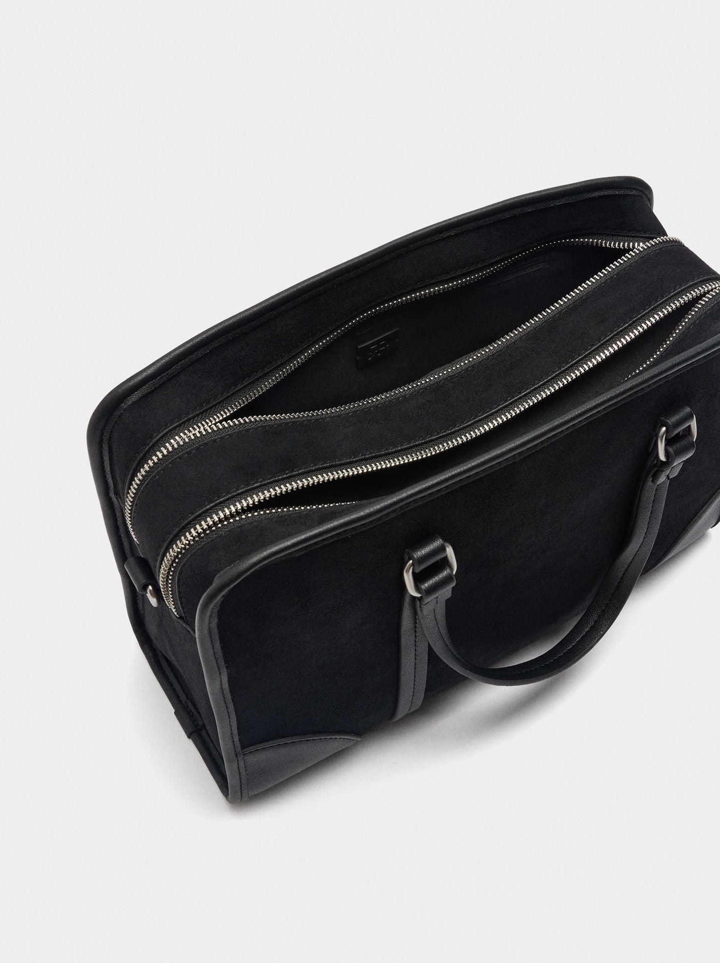 Tote Bag With Leather Effect And Shoulder Strap