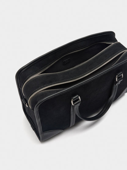 Tote Bag With Leather Effect And Shoulder Strap