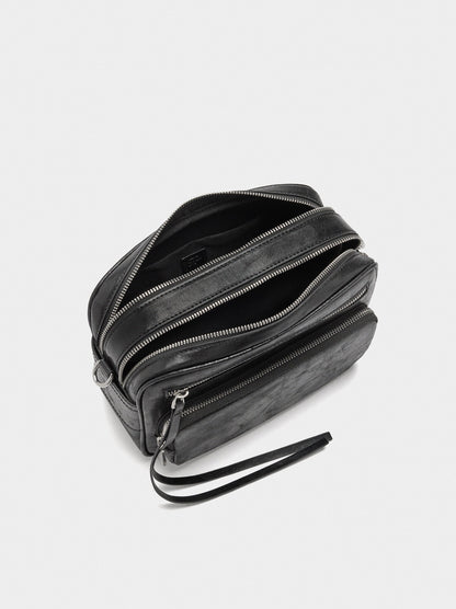 Crossbody Bag With Aged Effect