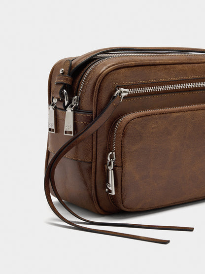 Crossbody Bag With Aged Effect