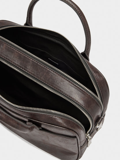 Bowling Bag With Aged Effect