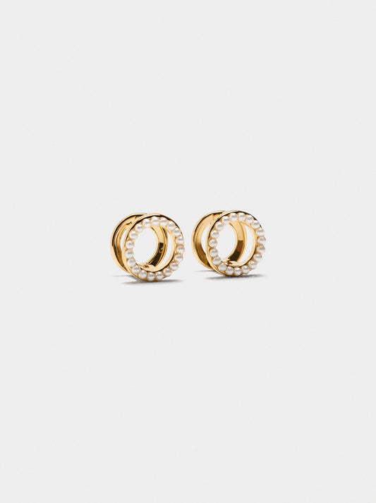 Hoop Earrings With Pearls