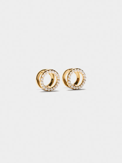 Hoop Earrings With Pearls