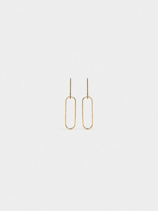 Earrings With Elongated Hoop Bar