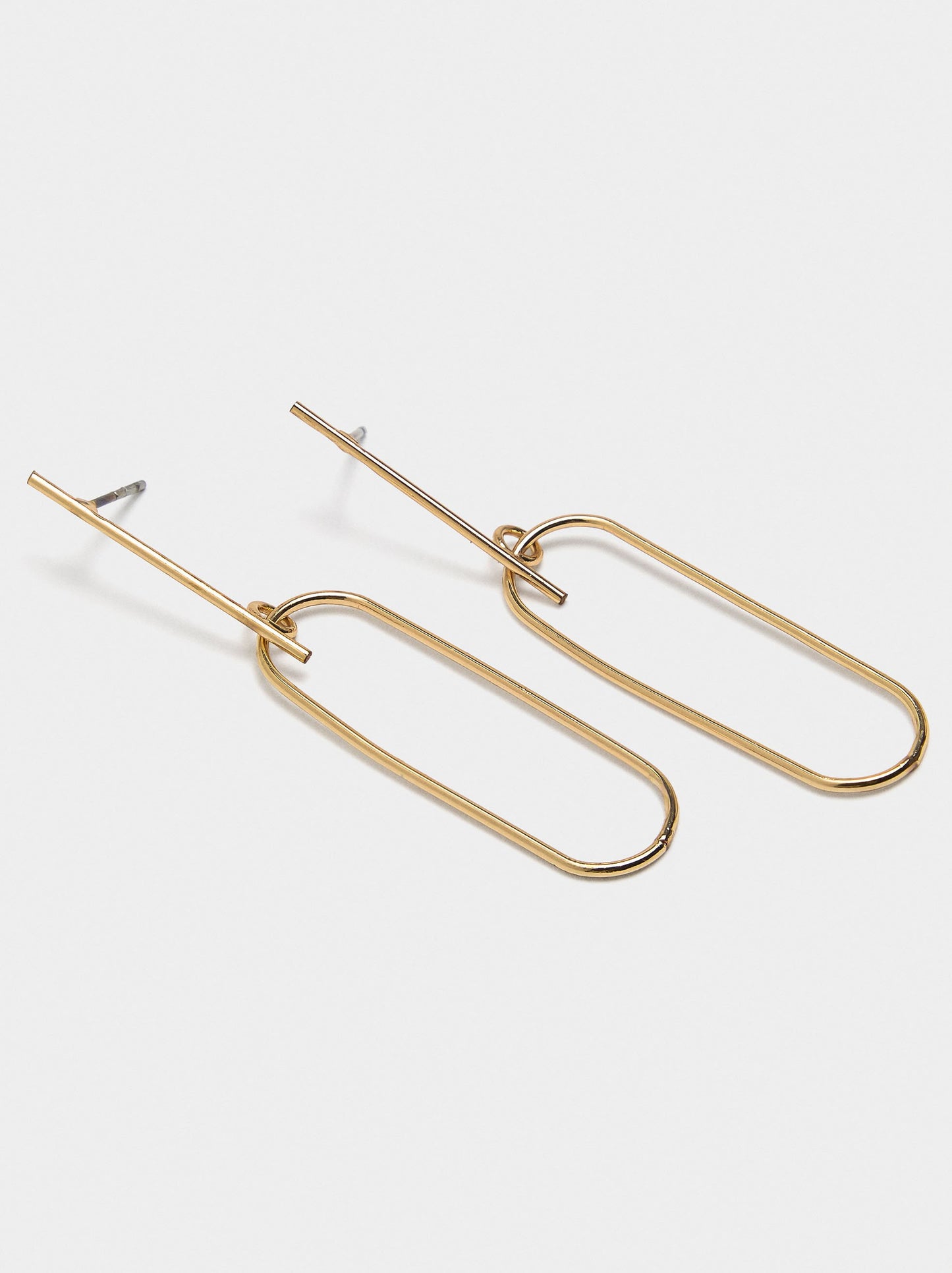 Earrings With Elongated Hoop Bar