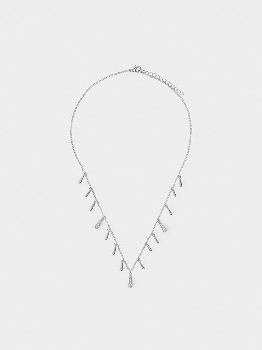 Tear Necklace With Zirconia