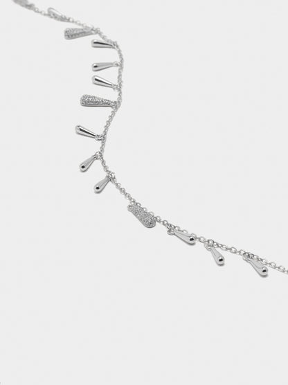 Tear Necklace With Zirconia