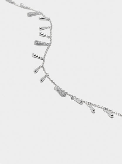 Tear Necklace With Zirconia
