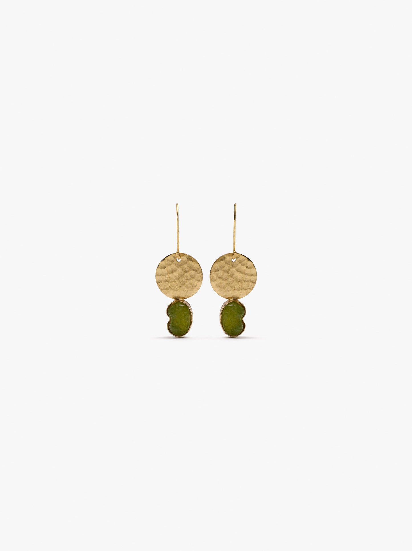 Round Earrings With Stones
