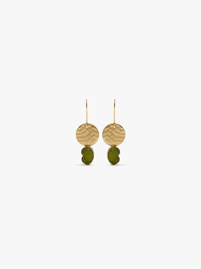 Round Earrings With Stones