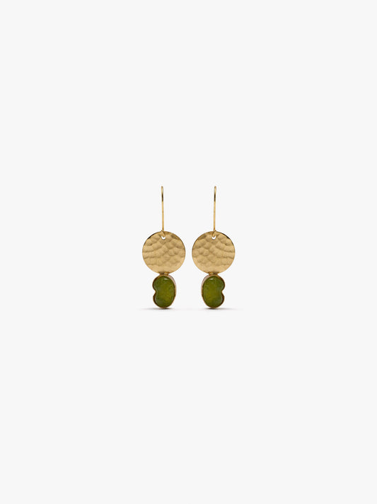 Round Earrings With Stones