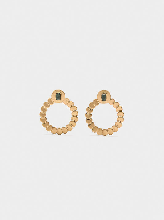 Hoop Earrings With Stone