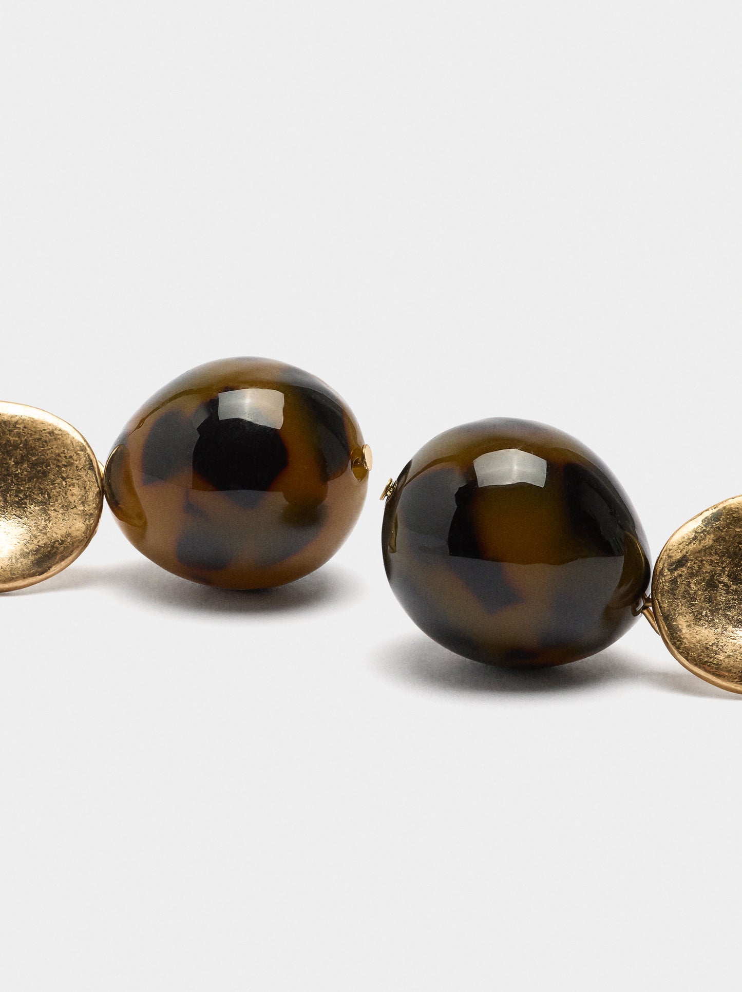 Tortoiseshell-Effect Earrings