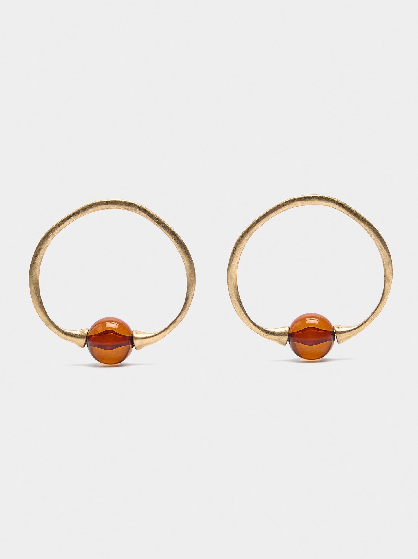 Hoop Earrings With Sphere