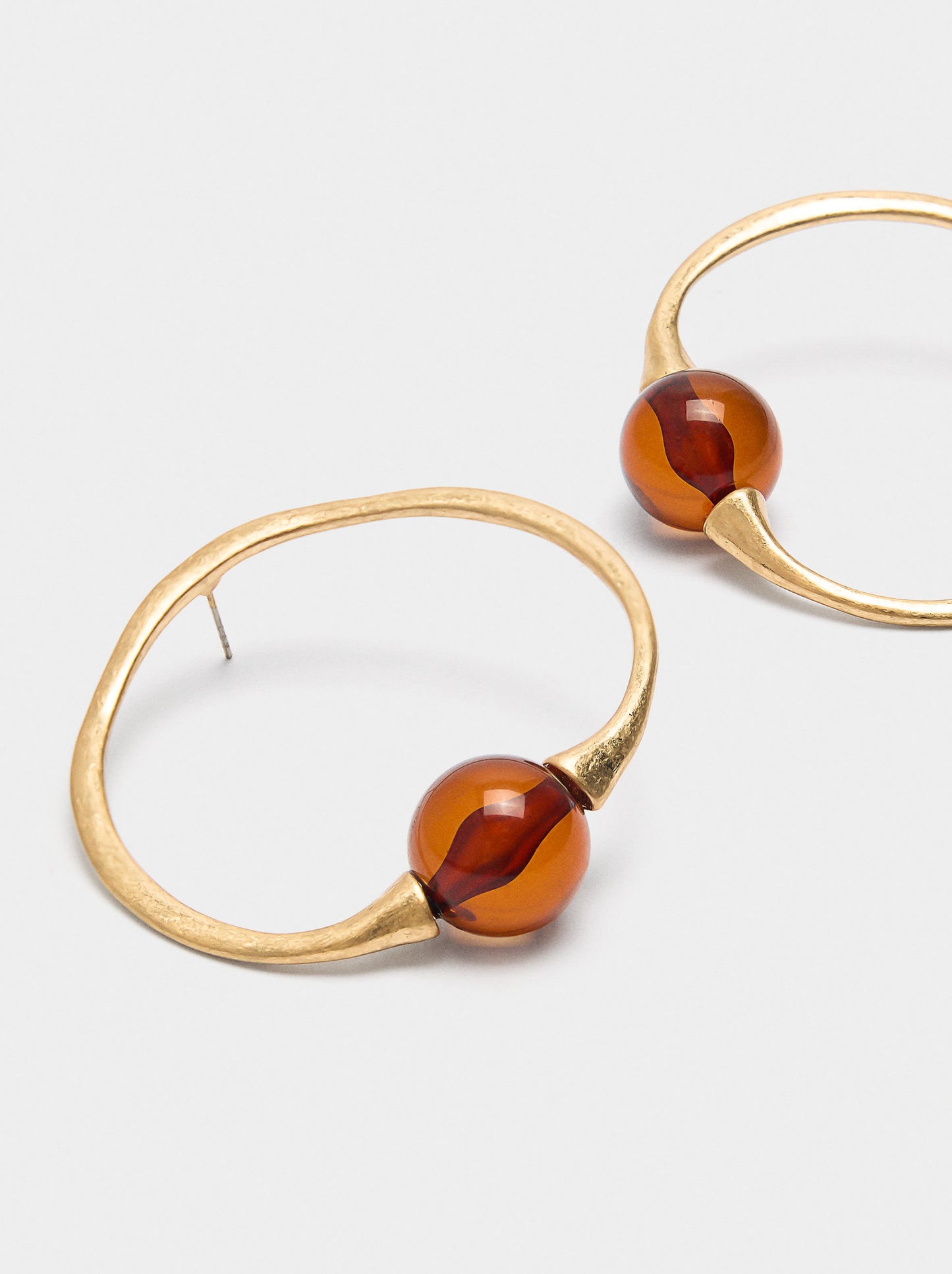 Hoop Earrings With Sphere