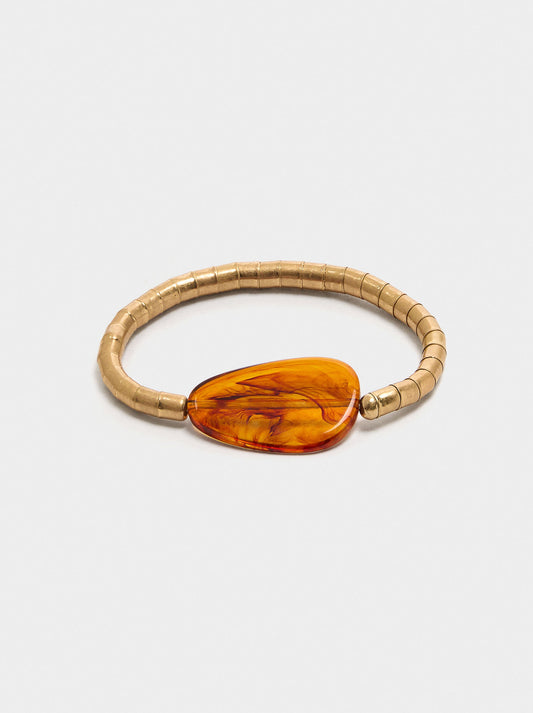 Elastic Bracelet With Stone Effect Detail