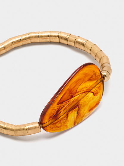 Elastic Bracelet With Stone Effect Detail