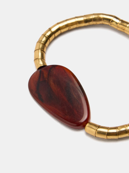 Elasticated Bracelet With Stone-Effect Detail