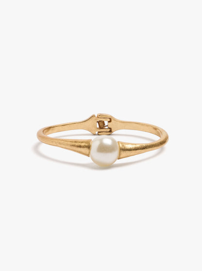 Rigid Pearl Bead Bracelet