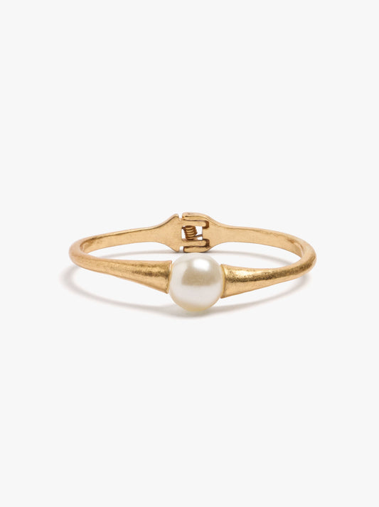 Rigid Pearl Bead Bracelet