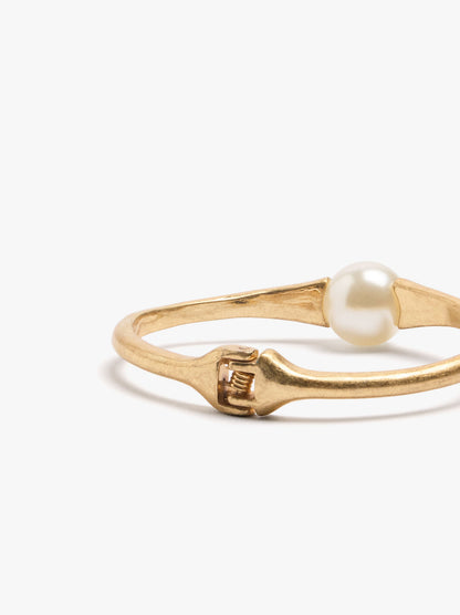 Rigid Pearl Bead Bracelet