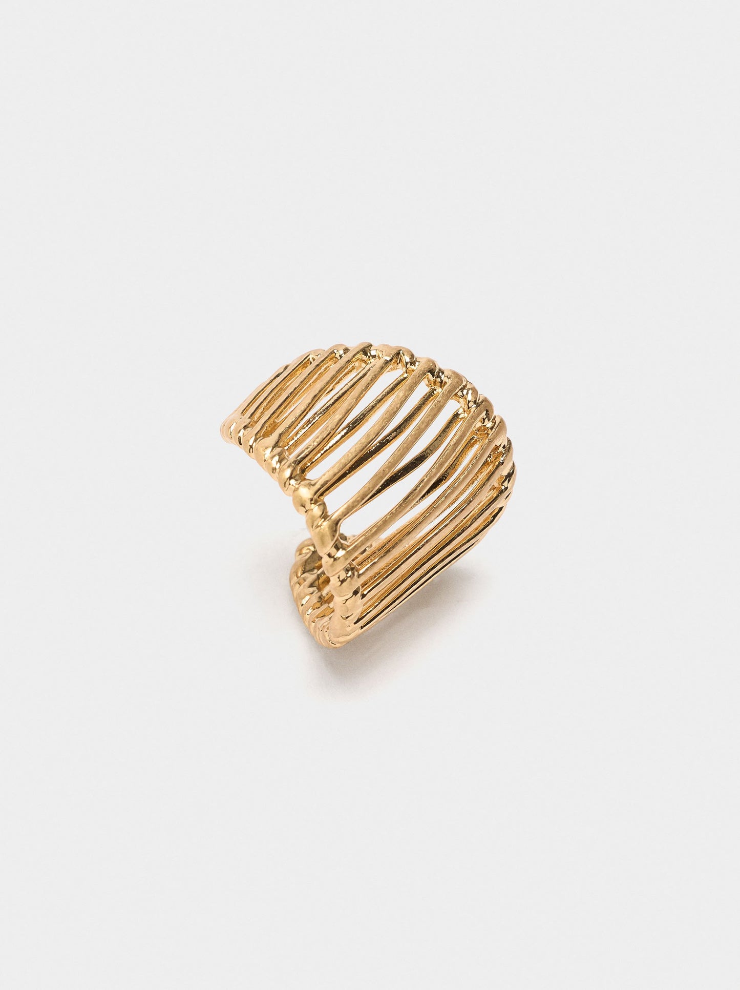 Wide Ring With Bars