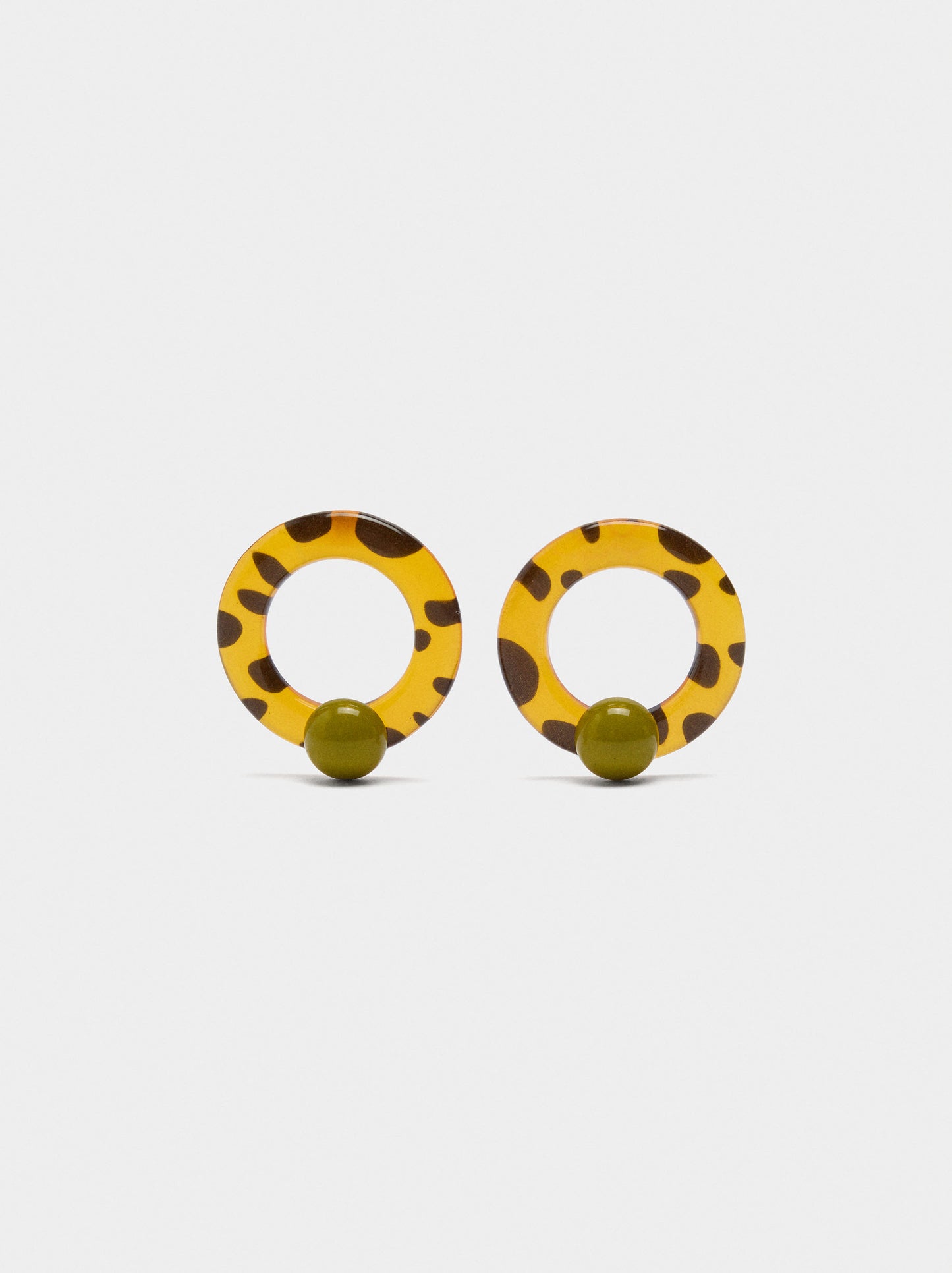 Hoop Earrings With Sphere