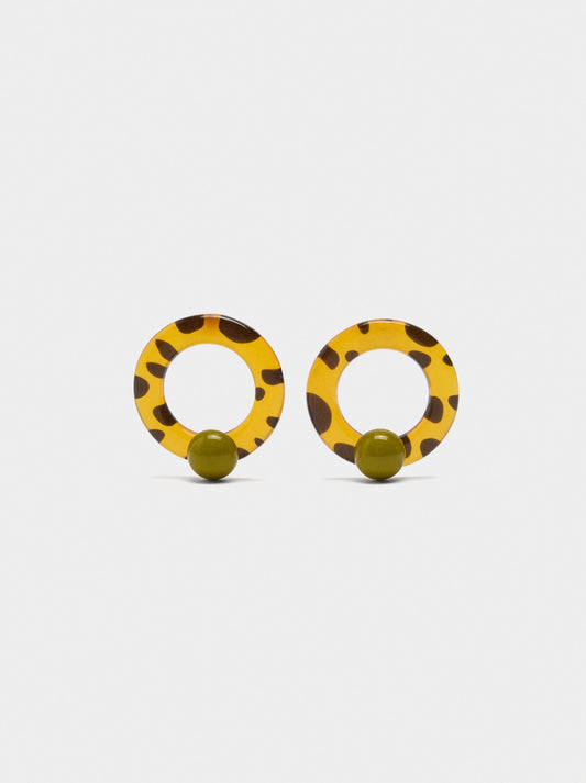 Hoop Earrings With Sphere