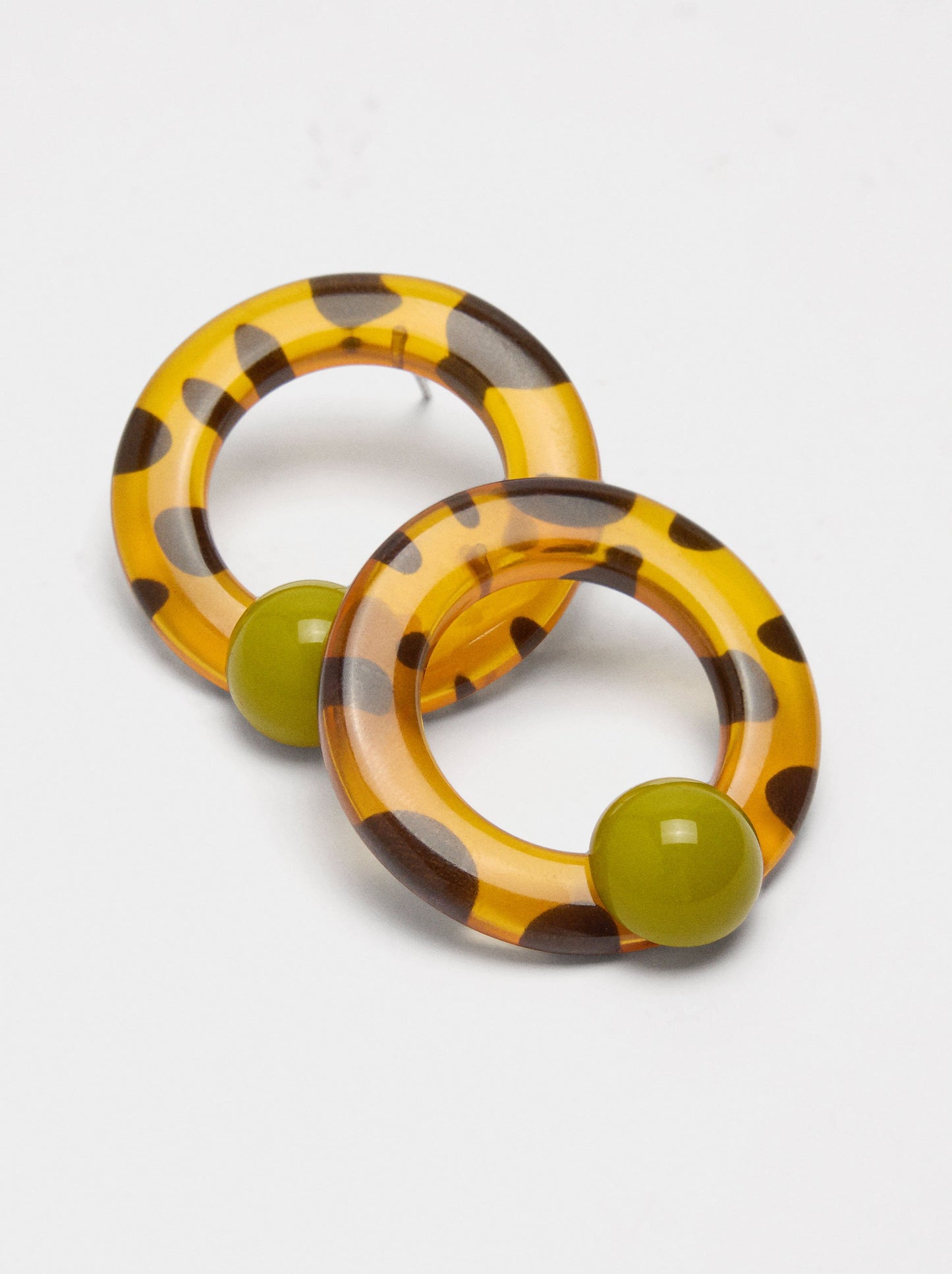 Hoop Earrings With Sphere