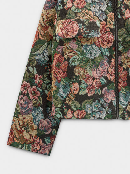Floral Jacquard Coat