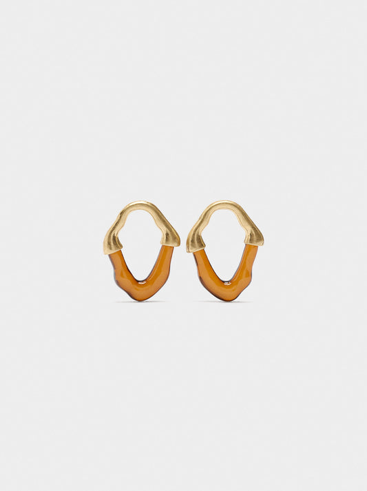 Irregular Hoops With Stone Effect