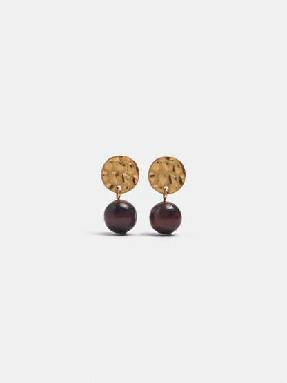 Short Earrings With Stone