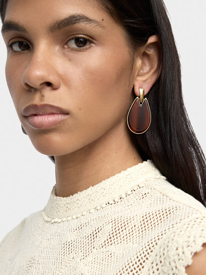 Elongated Resin Earrings