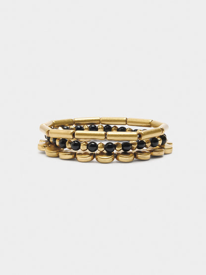 Set Of Bicolor Elastic Bracelets