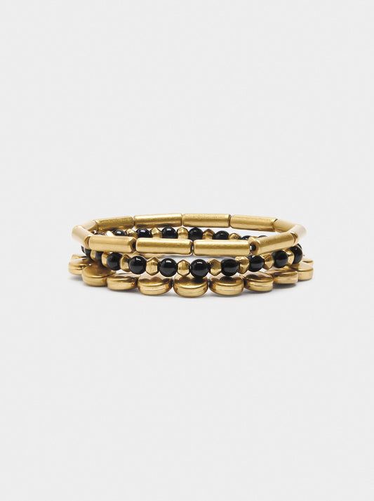 Set Of Bicolor Elastic Bracelets