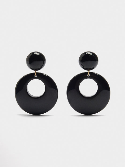 Round Resin Earrings