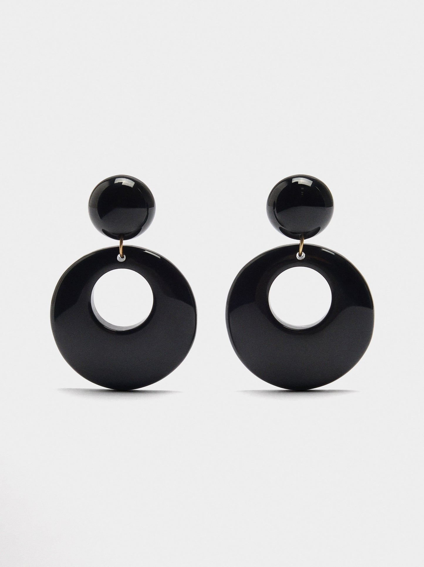 Round Resin Earrings