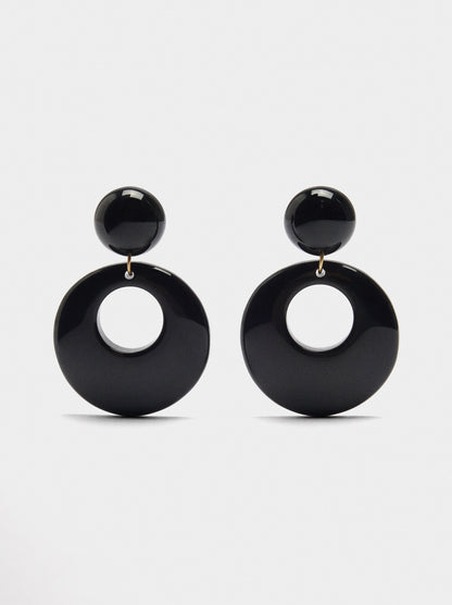 Round Resin Earrings