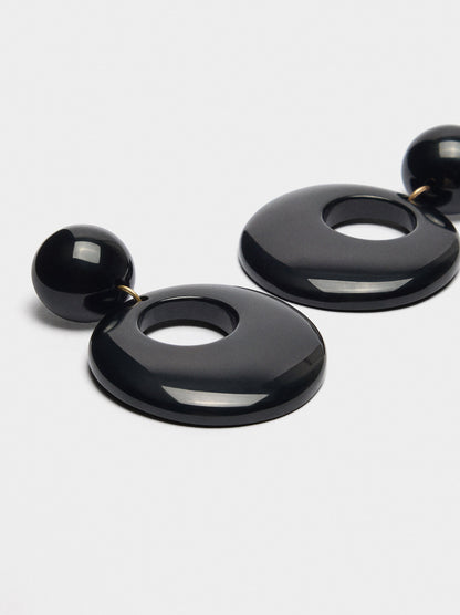 Round Resin Earrings