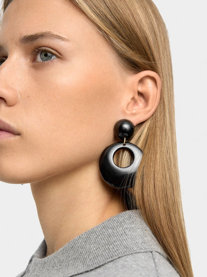 Round Resin Earrings