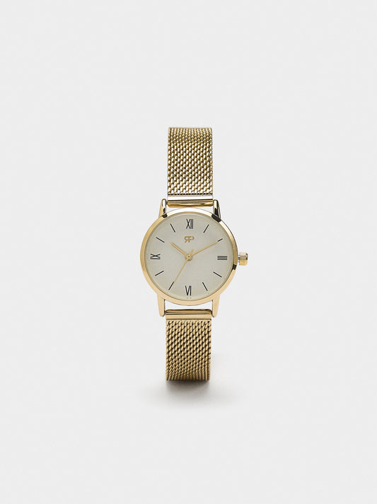 Watch With Stainless Steel Mesh Strap