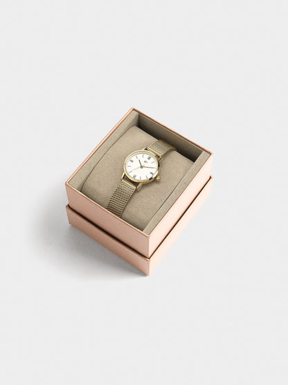 Watch With Stainless Steel Mesh Strap