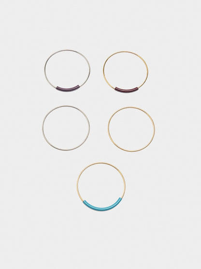 Set Of Bracelets With Enamel