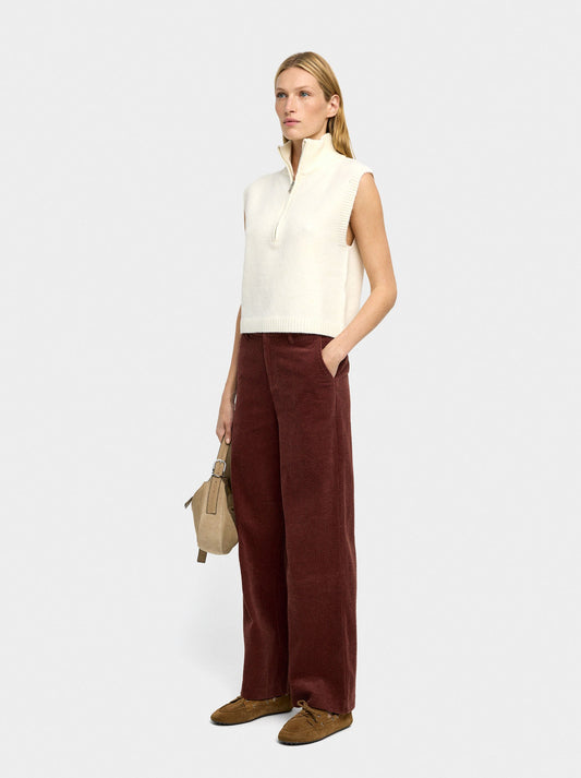 Corduroy Trousers With 100% Cotton