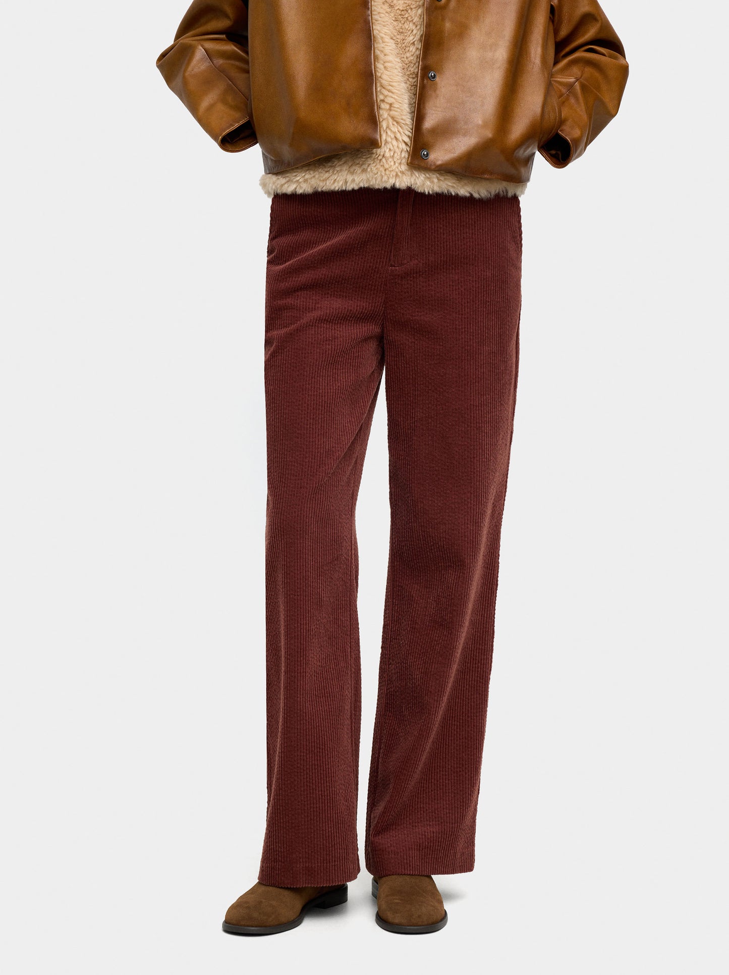 Corduroy Trousers With 100% Cotton