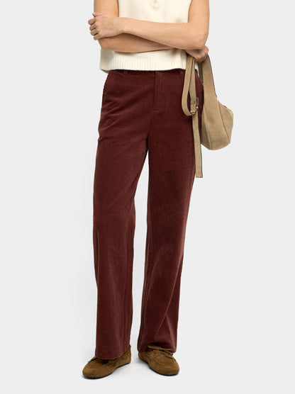 Corduroy Trousers With 100% Cotton