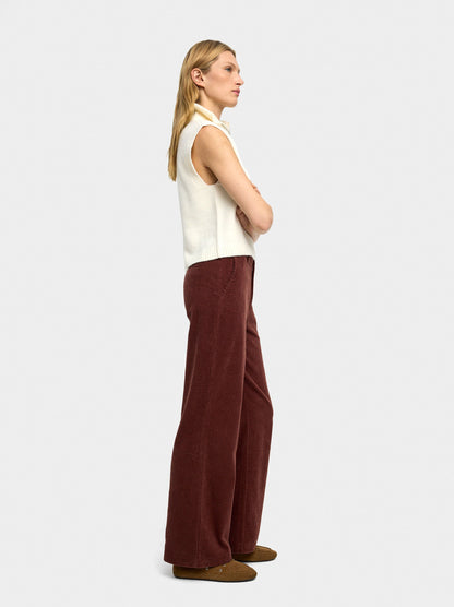 Corduroy Trousers With 100% Cotton